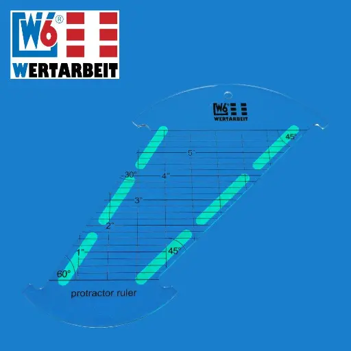 [W-Z-LINEAL-WINKEL] W6 Ruler / Lineal mit Winkeln